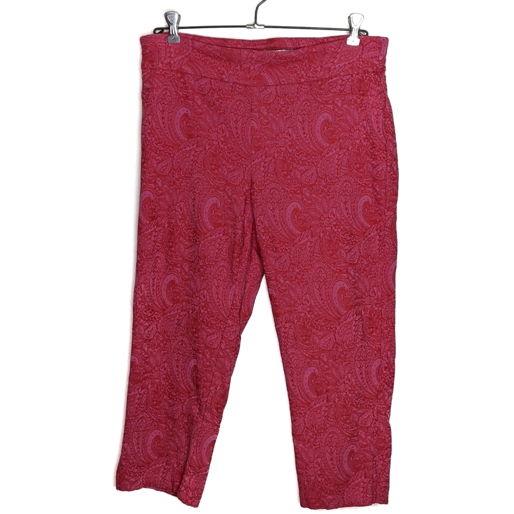 Cato Pink Paisley Capris Size 14
